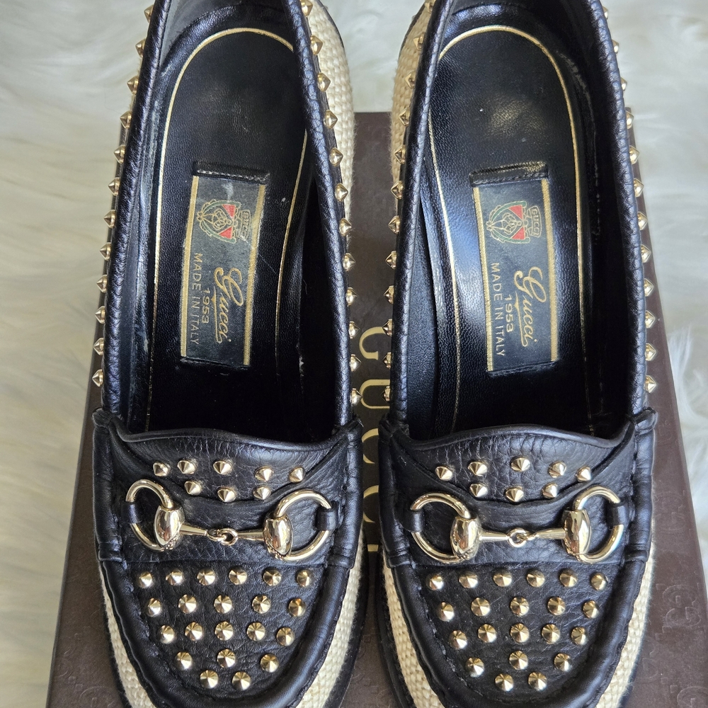 GUCCI Rare 60Th Anniversary Alyssa Loafer Pumps - Picture 3 of 7